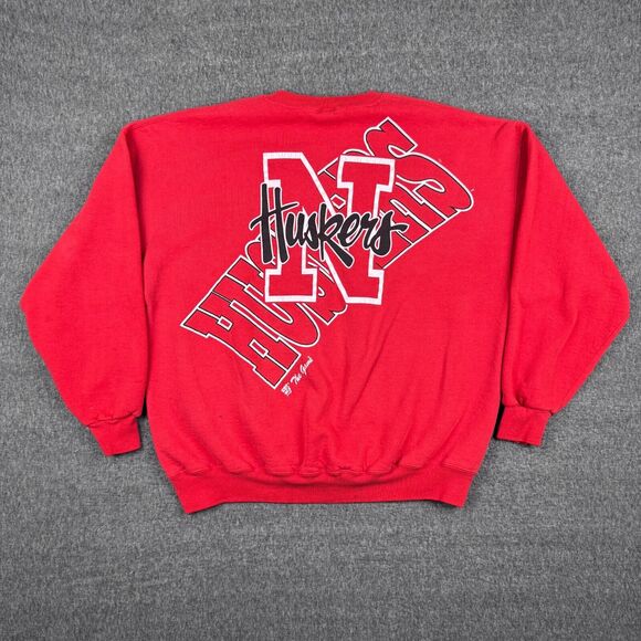 Vintage The Game Nebraska Sweatshirt Men's XXL Red Cornhuskers NCAA Football - Picture 8 of 13